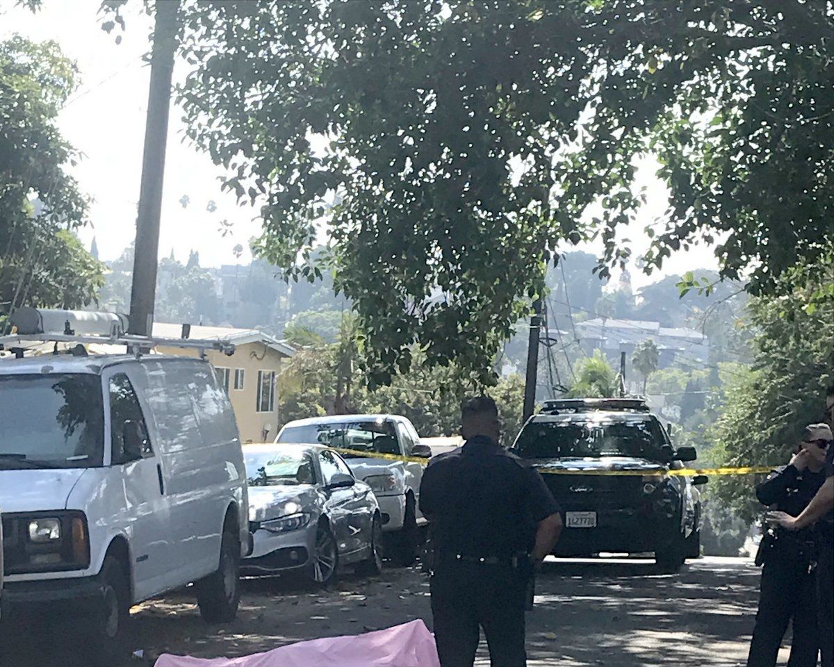 Body on Edgecliff Drive